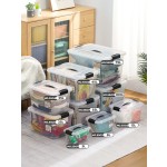 Portable Plastic Case Manufacturer - 8L Clear with Lid Wheels