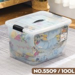Large Storage Box Manufacturer - 100L Transparent for Clothes Toys