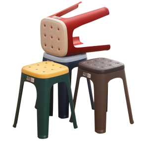 Plastic Square Stool Manufacturer - Modern Minimalist Leather PP