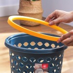 Circular Trash Bin Manufacturer - Small Home Office Hollow