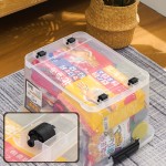 Portable Plastic Case Manufacturer - 8L Clear with Lid Wheels