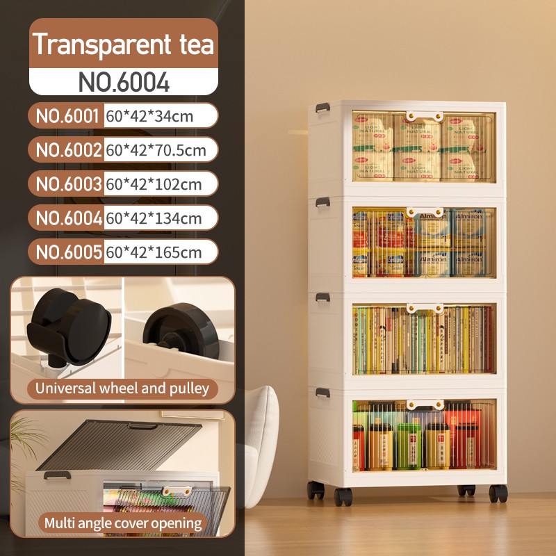 Folding Storage Box Manufacturer - 4 Layer Stackable with Wheels