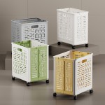 Laundry Basket Manufacturer - Medium Foldable Plastic with Wheels
