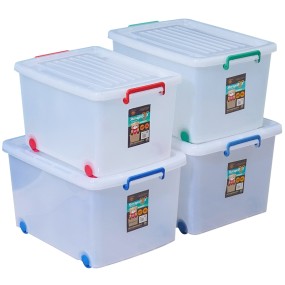 Plastic Storage Boxes Manufacturer - Home Outdoor White Clear