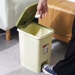 Plastic Trash Can Manufacturer - Home Office Foot Pedal Open-Top