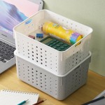 Storage Basket Container Manufacturer - Nordic Style White Grey Rectangle