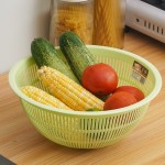 Plastic Drain Basket Manufacturer - Kitchen Thickening for Fruits