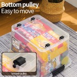 PP Storage Box Manufacturer - 3L Transparent with Lid Wheels