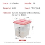 Kitchen Storage Container Manufacturer - 15kg Plastic for Cereal Rice