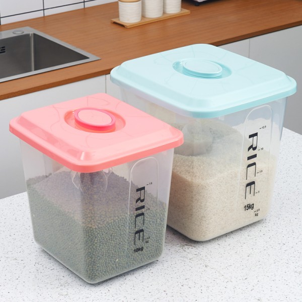 Rice Dispenser Manufacturer - 10kg Multifunction Plastic Tank