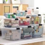 Transparent Plastic Box Manufacturer - 35L Medium Capacity with Lid