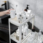Bathroom Shelving Factory - 4 Tier ABS with Wheels