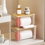 Pantry Organizer Factory - Clear PET Stackable Bamboo Lid