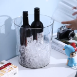 Ice Bucket Manufacturer - Round 8L Transparent Plastic