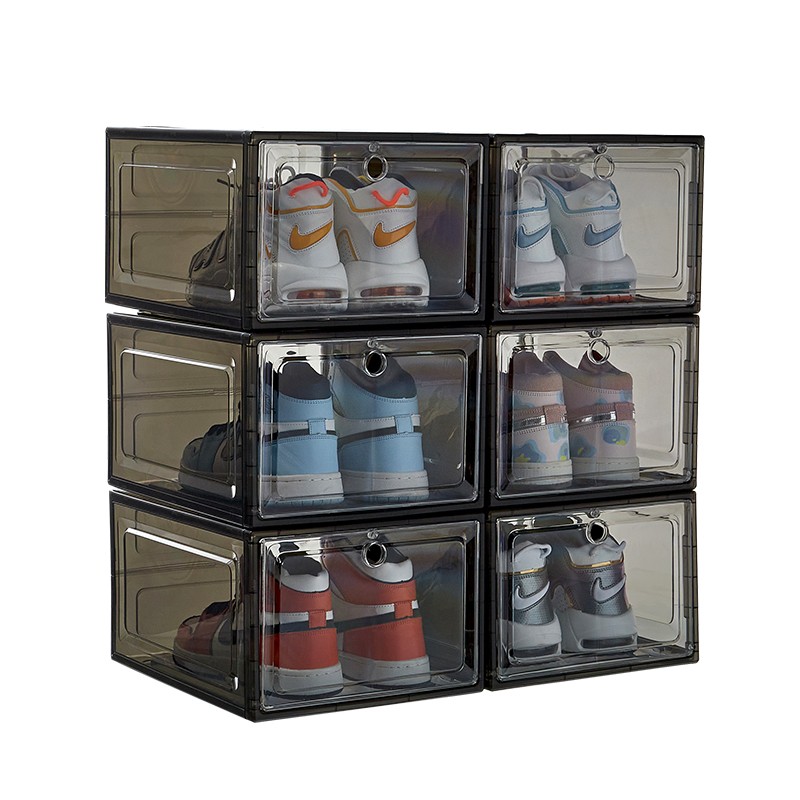 Sneaker Box Factory - 6 Pack Premium Foldable Drop Front