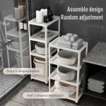 Storage Shelf Factory - 4 Tier Plastic Pull Out