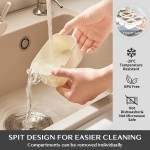 Snack Box Manufacturer - 4 Grid Plastic Divided Container