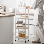 Kitchen Cart Manufacturer - 3 Tier Slim Sliding Mobile