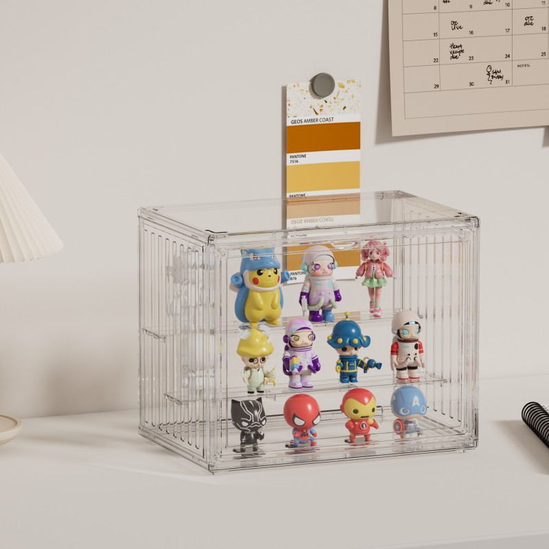 Storage Box Manufacturer - 3 Tier Acrylic Magnetic Door