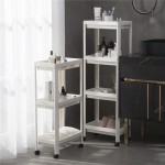 Storage Organizer Factory - 3 Tier Wheel Plastic Shelf