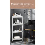 Bathroom Shelving Factory - 4 Tier ABS with Wheels