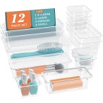 Drawer Organizer Manufacturer - 25 Piece Set Clear Plastic