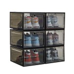 Sneaker Box Factory - 6 Pack Foldable Acrylic Magnetic