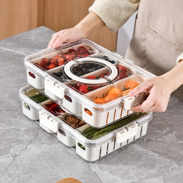 Food Storage Container Factory - New 4 Grid PET Plastic