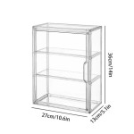 Acrylic Display Case Manufacturer - 3 Tier Figure Display with Movable Plates
