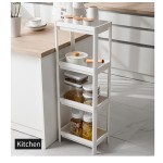 Storage Organizer Factory - 3 Tier Wheel Plastic Shelf