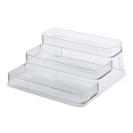 Spice Jar Organizer Manufacturer - Clear PET Stepped Rack