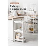 Storage Organizer Factory - 3 Tier Wheel Plastic Shelf