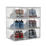 Sneaker Box Factory - 6 Pack Foldable Acrylic Magnetic