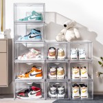 Sneaker Display Cabinet Factory - Transparent Drop Front Stackable