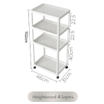 Storage Shelf Factory - 4 Tier Plastic Pull Out