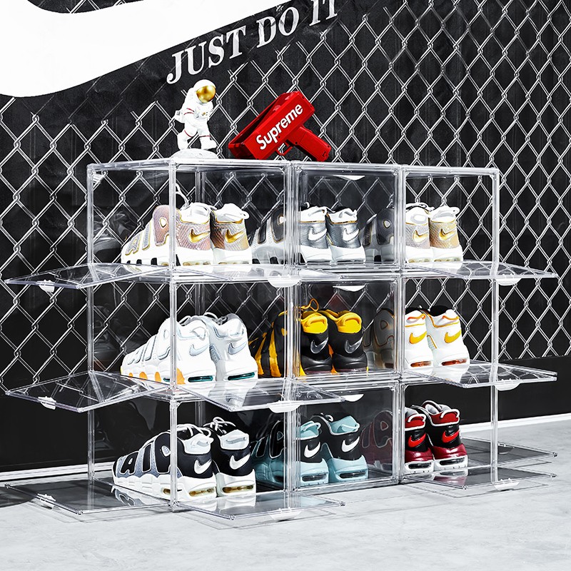 Shoe Box Factory - 4 Door Clear Transparent Magnetic