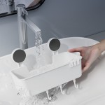 Bathroom Storage Rack Manufacturer - 4 Hooks Traceless Basket