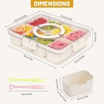 Snack Box Manufacturer - 4 Grid Plastic Divided Container