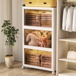 Storage Cabinet Manufacturer - 1 to 5 Tiers Foldable Plastic