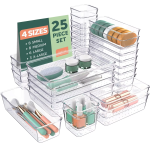 Storage Bags Factory - 25 PCS 4 Size Clear Plastic