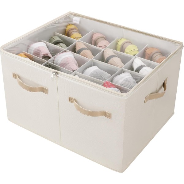 Storage Box Manufacturer - Beige Fine Workmanship Large Capacity