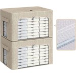 Storage Box Manufacturer - Linen Fabric Stackable Metal Frame