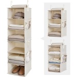 Closet Organizer Manufacturer - 6 Shelf Hanging Fabric with Two 3-shelf