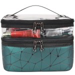 Cosmetic Bag Manufacturer - Transparent Waterproof Double-Deck