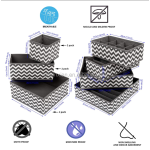 Fabric Storage Set Manufacturer - American Custom Grey Nylon Oxford