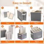 Wine Glass Organizer Manufacturer - New Design 12-Grid Foldable