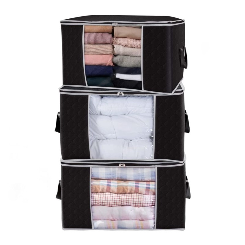 Clothing Organizer Manufacturer - Hot 3 Pack Black Double