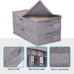 Underbed Storage Bags Manufacturer - Foldable with Transparent Lid