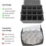 Glass Storage Box Manufacturer - Foldable Grey Linen for Goblet