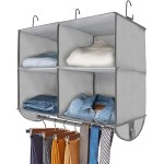 Hanging Organizer Manufacturer - 4-Shelf with Metal Hooks
